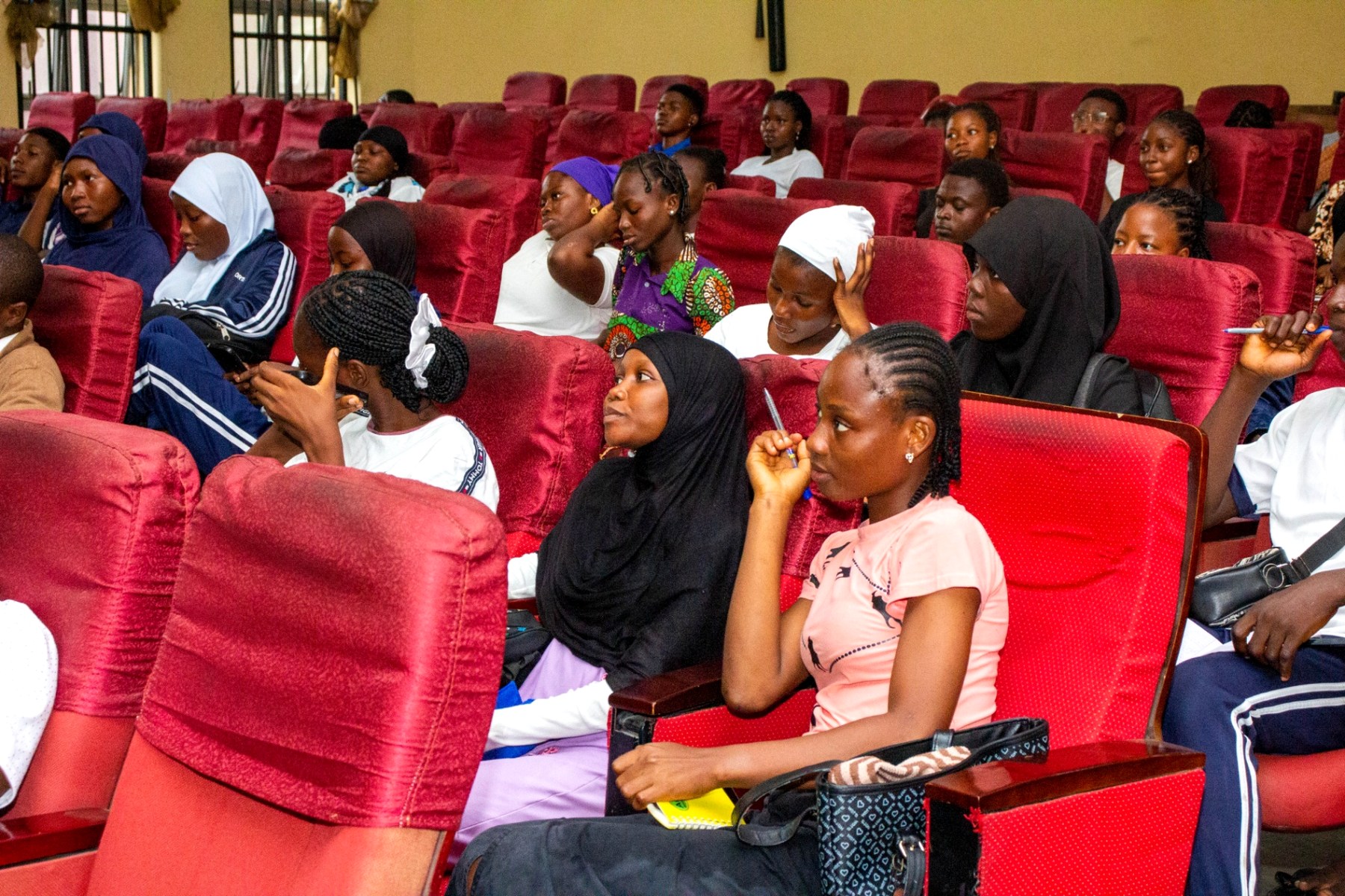 Students attending a financial literacy session at Lagos State University